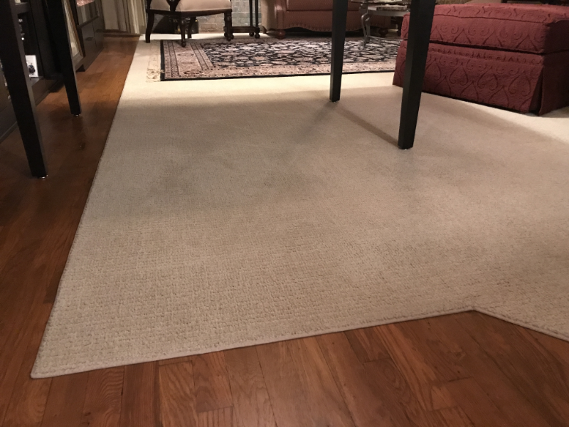 Custom bound carpet