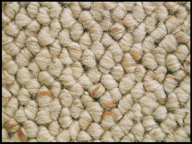 Wool carpet with Berber texture