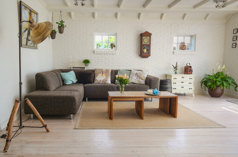 Living room with casual decor